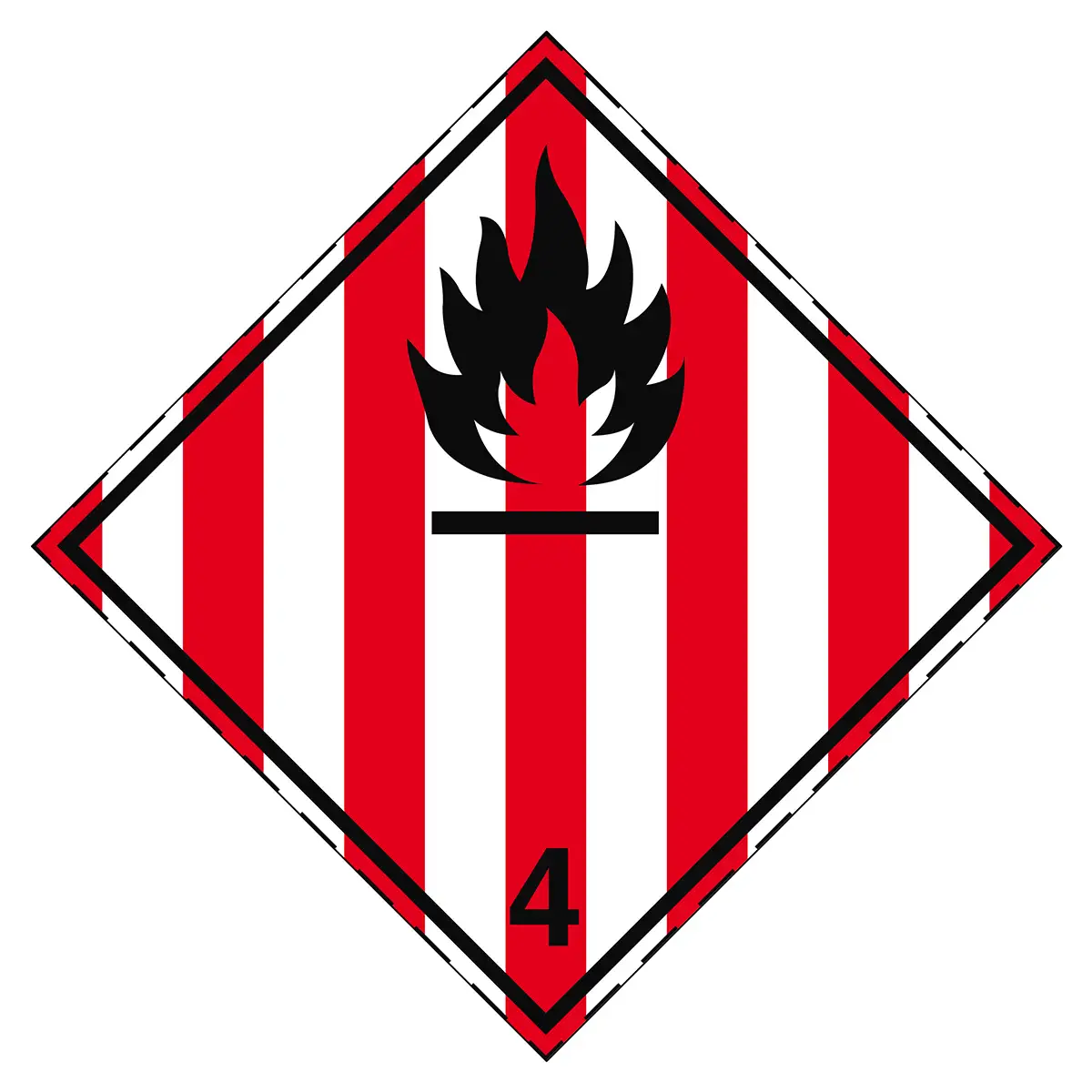 4.1 Osztály bárca, öntapadós matrica, 100x100mm