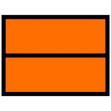 ADR narancssárga tábla