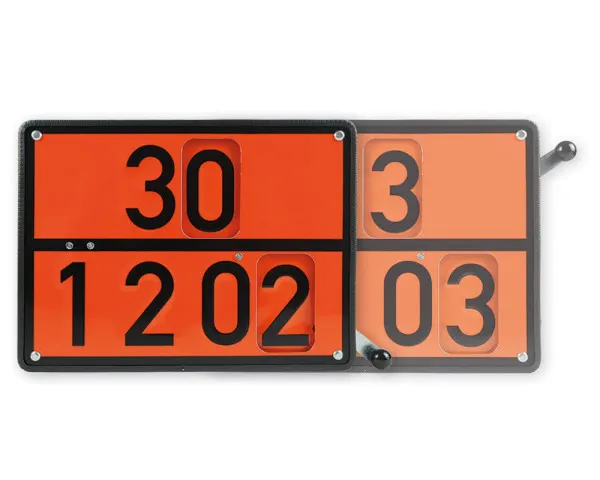 ADR narancssárga tábla forgatható