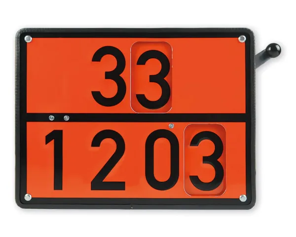 ADR narancssárga tábla forgatható