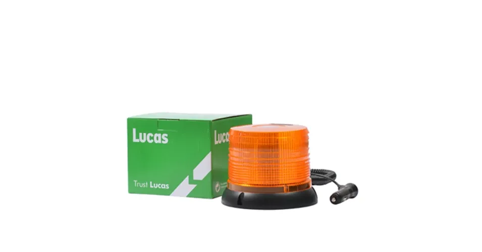 Lucas LED forgóvillogó,12/24V, 60 SMD LED, mágneses, szivargyújtós