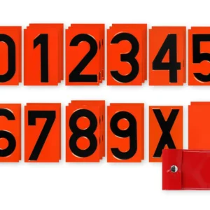 27 darabos ADR számkészlet acéllemez, táskával