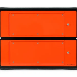 ADR narancssárga tábla üres mezőkkel, 400x300 mm, acél