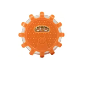 Biztonsági villogó, mágneses, LED, elemes (3 x AAA)