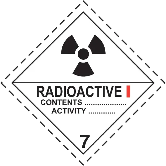ADR 7A – Radioaktív anyag I.