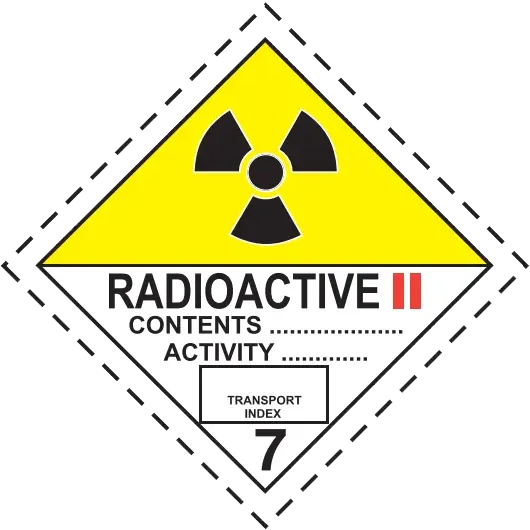 ADR 7B – Radioaktív anyag II.