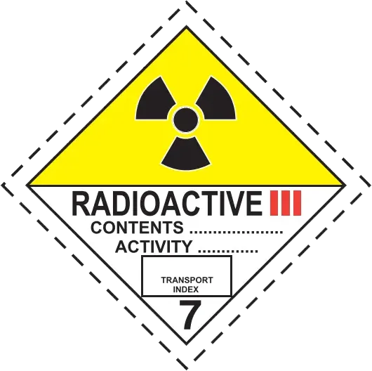 ADR 7C – Radioaktív anyag III.